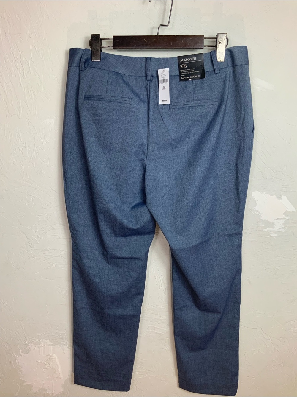 Banana Republic Women's Jackson Fit Skinny Pants Blue Size 10S Short NWT